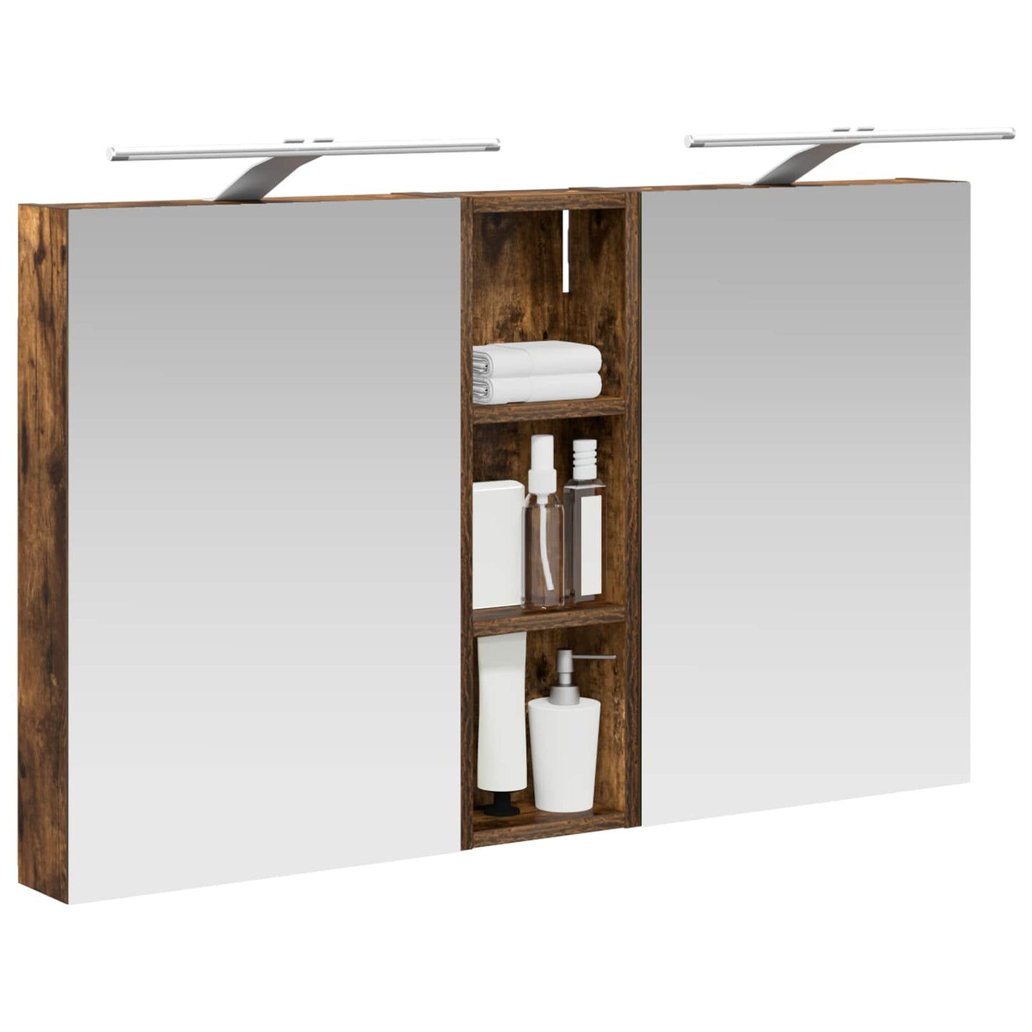Bathroom Cabinet Set 3 pcs 100 x 10.5 x 60.5 cm Engineered wood