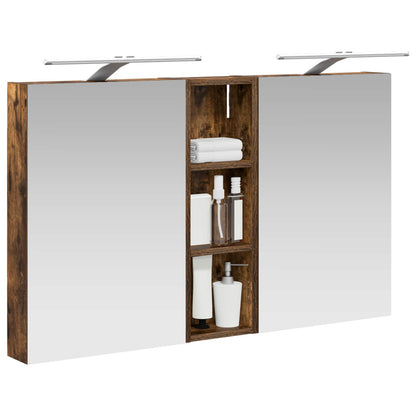 Bathroom Cabinet Set 3 pcs 100 x 10.5 x 60.5 cm Engineered wood