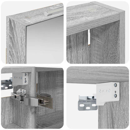 Bathroom Cabinet Set 3 pcs 100 x 10.5 x 60.5 cm Engineered wood