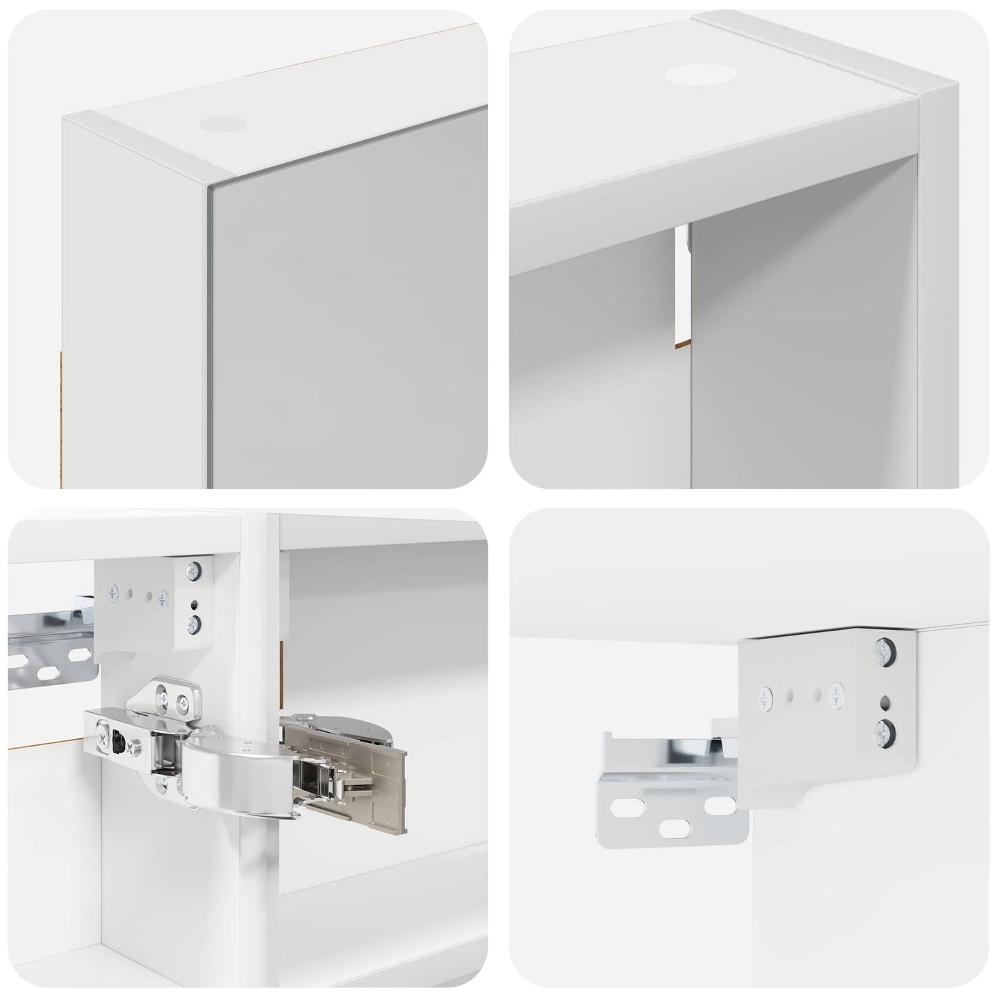 Bathroom Cabinet Set 3 pcs 110 x 10.5 x 60.5 cm Engineered wood
