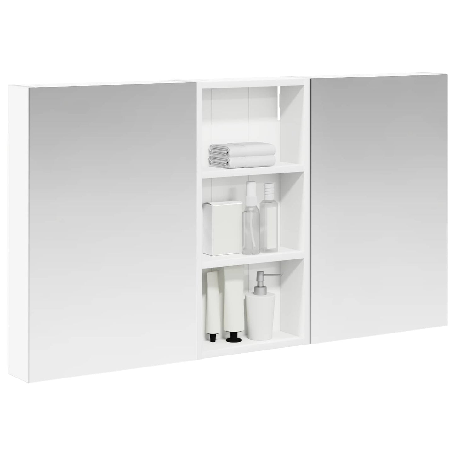 Bathroom Cabinet Set 3 pcs 110 x 10.5 x 60.5 cm Engineered wood