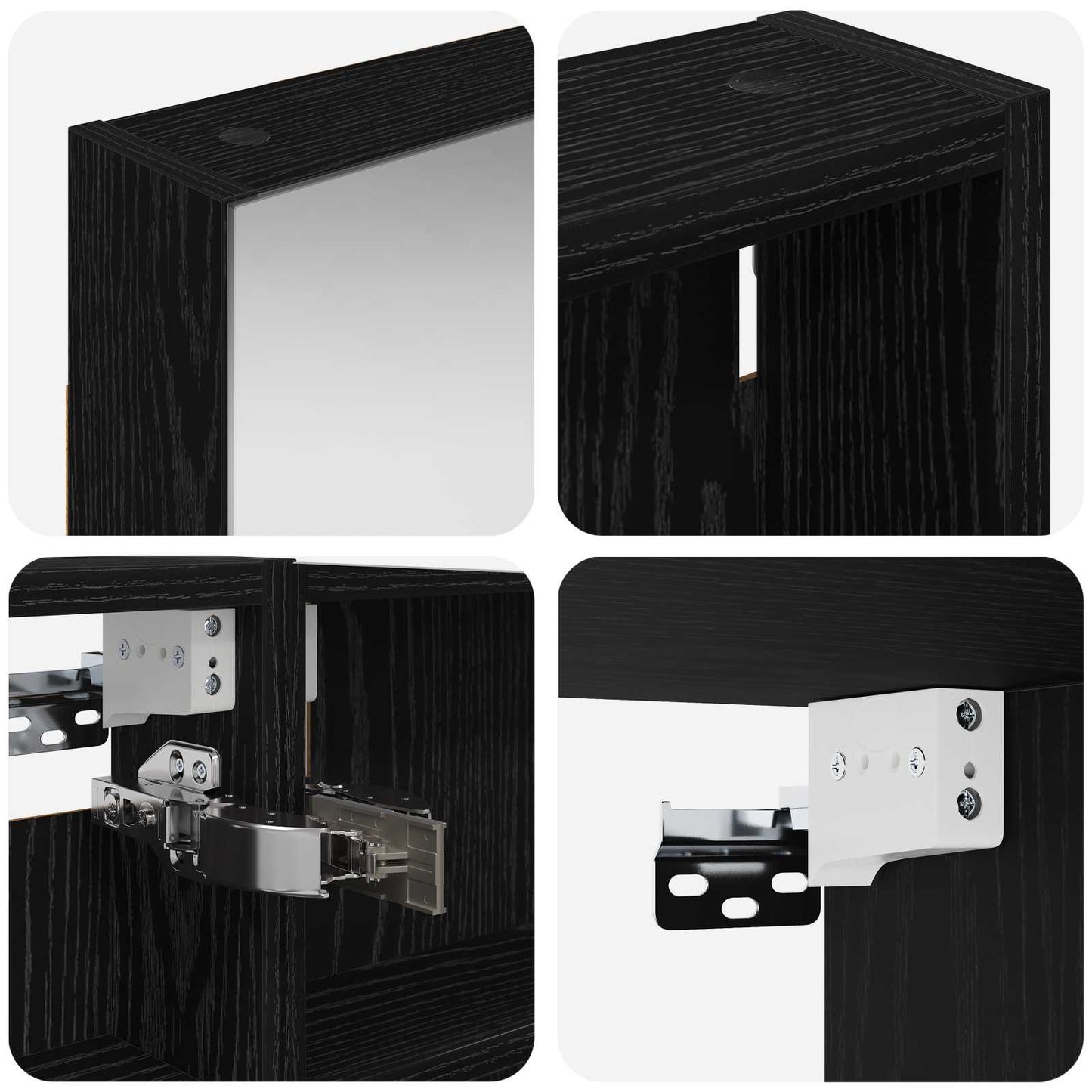 Bathroom Cabinet Set 3 pcs 110 x 10.5 x 60.5 cm Engineered wood