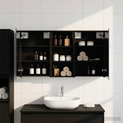 Bathroom Cabinet Set 3 pcs 110 x 10.5 x 60.5 cm Engineered wood