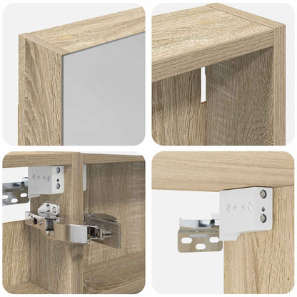 Bathroom Cabinet Set 3 pcs 110 x 10.5 x 60.5 cm Engineered wood