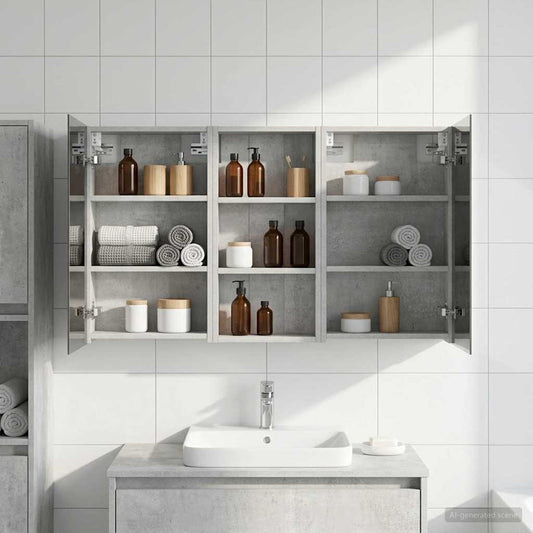 Bathroom Cabinet Set 3 pcs 110 x 10.5 x 60.5 cm Engineered wood