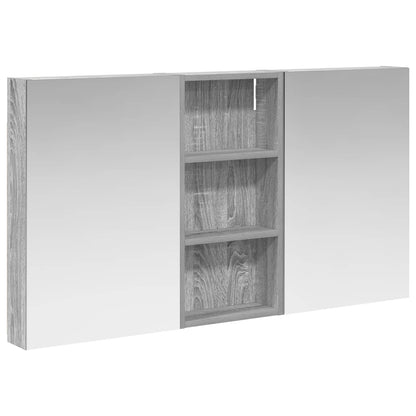 Bathroom Cabinet Set 3 pcs 110 x 10.5 x 60.5 cm Engineered wood