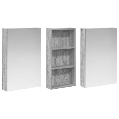 Bathroom Cabinet Set 3 pcs 110 x 10.5 x 60.5 cm Engineered wood
