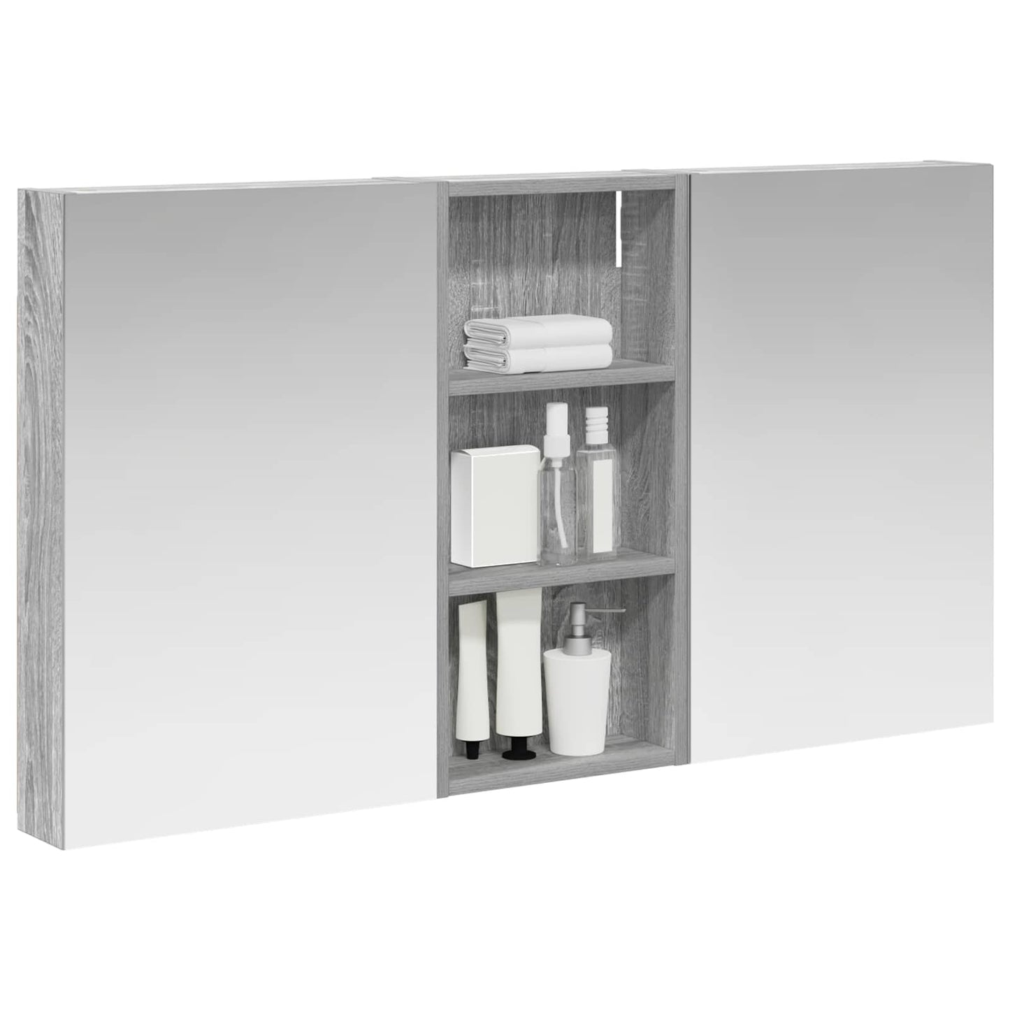 Bathroom Cabinet Set 3 pcs 110 x 10.5 x 60.5 cm Engineered wood