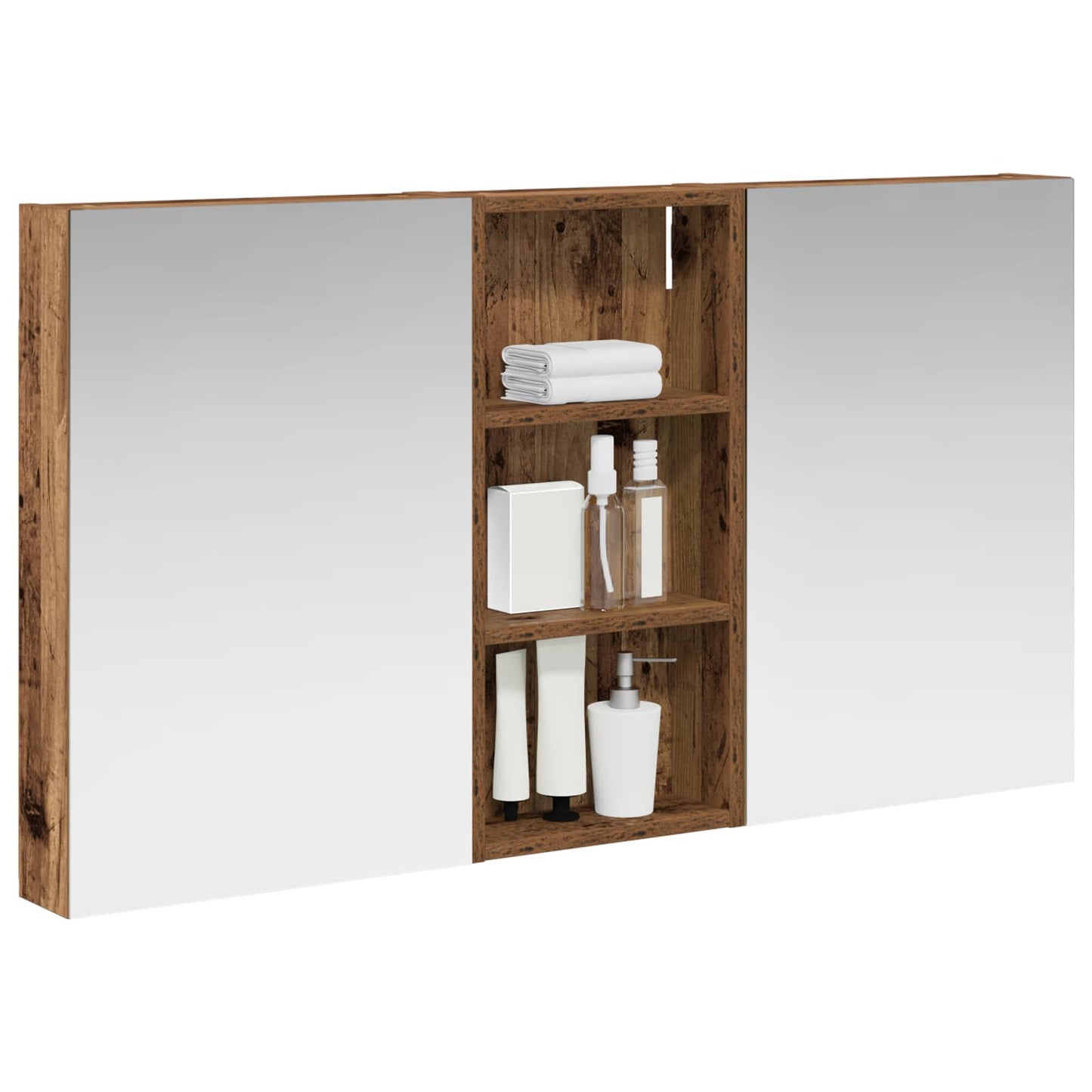 Bathroom Cabinet Set 3 pcs 110 x 10.5 x 60.5 cm Engineered wood