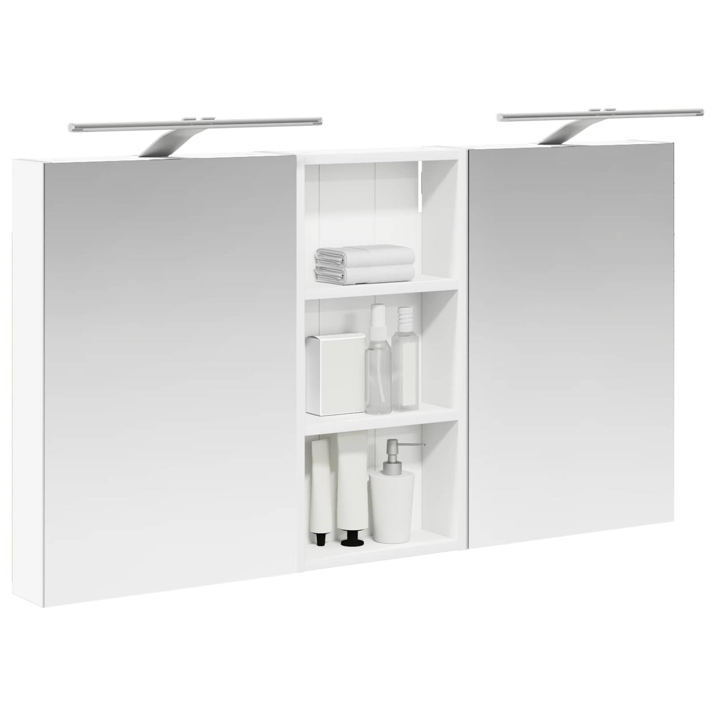 Bathroom Cabinet Set 3 pcs 110 x 10.5 x 60.5 cm Engineered wood
