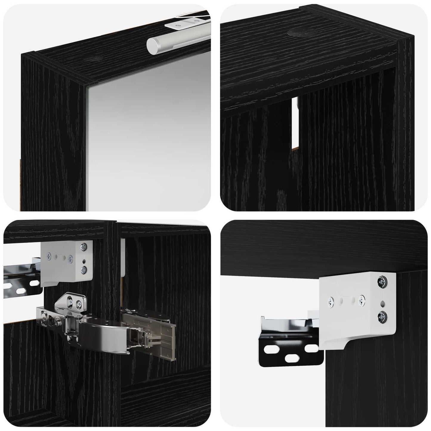 Bathroom Cabinet Set 3 pcs 110 x 10.5 x 60.5 cm Engineered wood