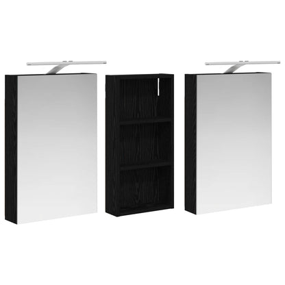 Bathroom Cabinet Set 3 pcs 110 x 10.5 x 60.5 cm Engineered wood