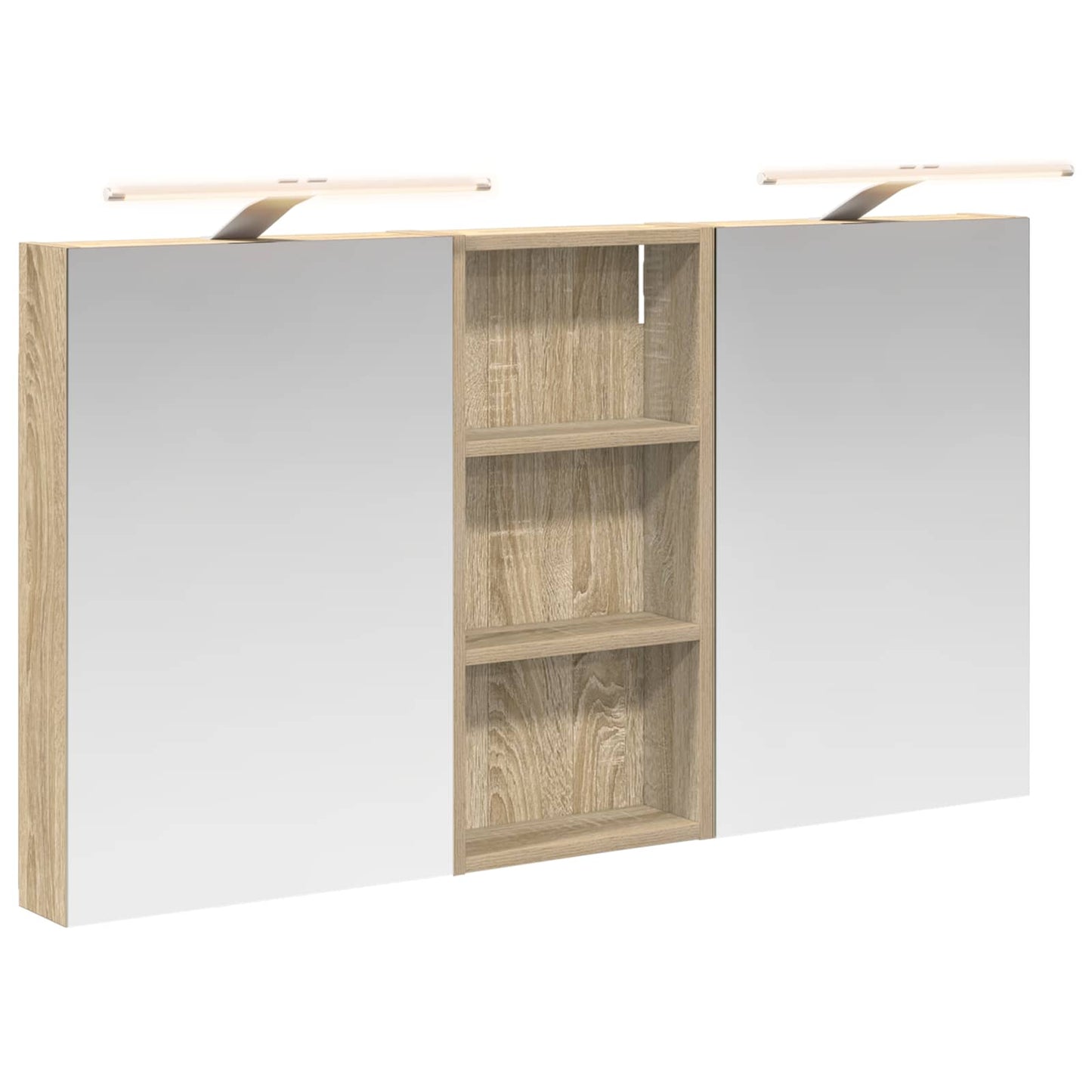 Bathroom Cabinet Set 3 pcs 110 x 10.5 x 60.5 cm Engineered wood
