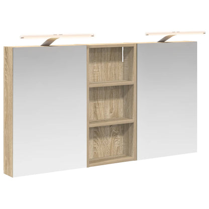 Bathroom Cabinet Set 3 pcs 110 x 10.5 x 60.5 cm Engineered wood