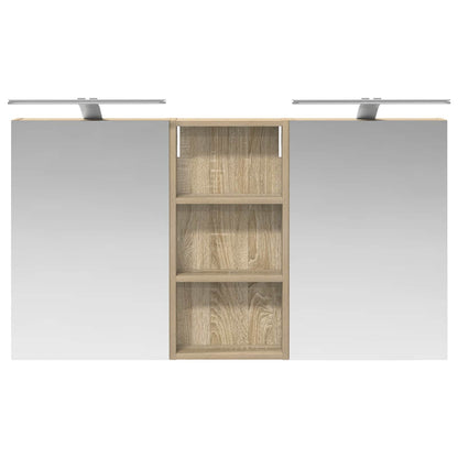 Bathroom Cabinet Set 3 pcs 110 x 10.5 x 60.5 cm Engineered wood