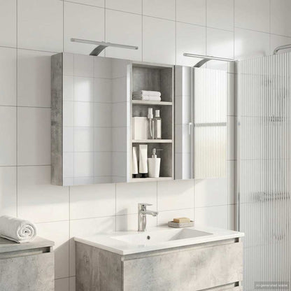 Bathroom Cabinet Set 3 pcs 110 x 10.5 x 60.5 cm Engineered wood