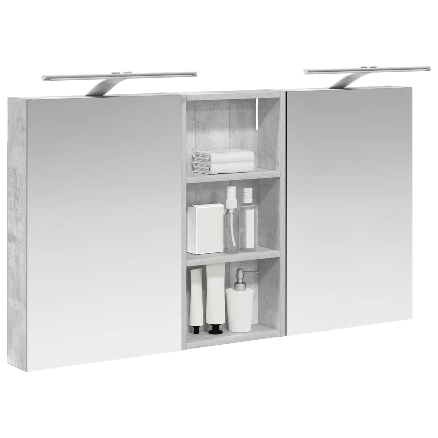 Bathroom Cabinet Set 3 pcs 110 x 10.5 x 60.5 cm Engineered wood