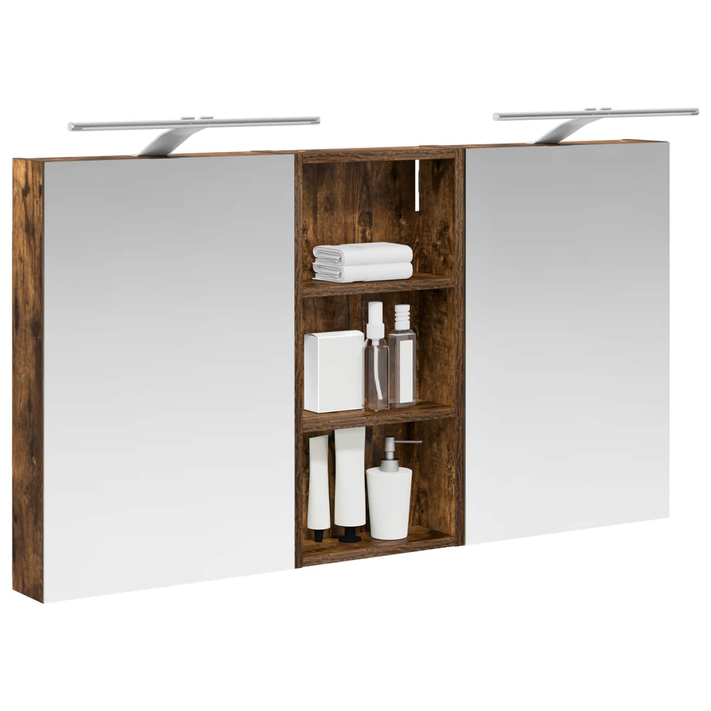 Bathroom Cabinet Set 3 pcs 110 x 10.5 x 60.5 cm Engineered wood