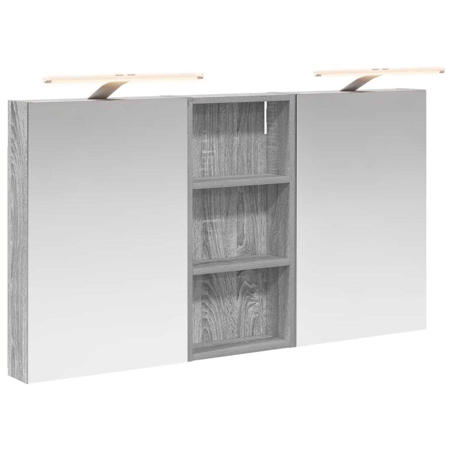 Bathroom Cabinet Set 3 pcs 110 x 10.5 x 60.5 cm Engineered wood