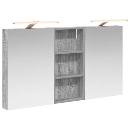Bathroom Cabinet Set 3 pcs 110 x 10.5 x 60.5 cm Engineered wood