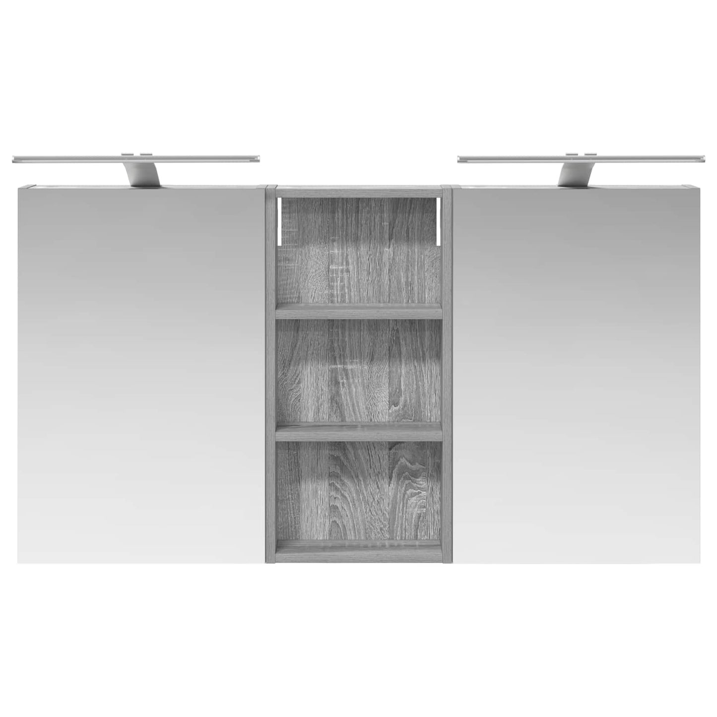 Bathroom Cabinet Set 3 pcs 110 x 10.5 x 60.5 cm Engineered wood