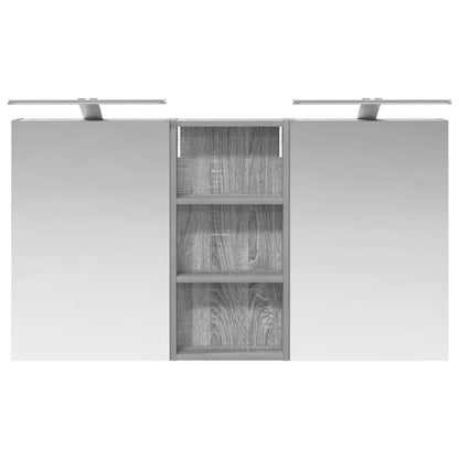 Bathroom Cabinet Set 3 pcs 110 x 10.5 x 60.5 cm Engineered wood
