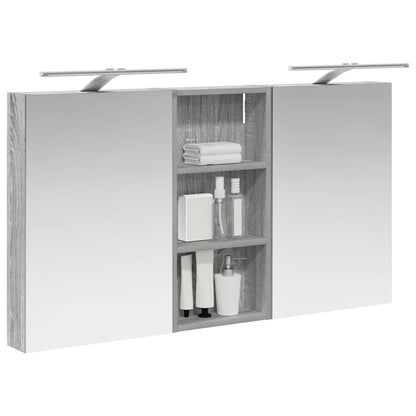 Bathroom Cabinet Set 3 pcs 110 x 10.5 x 60.5 cm Engineered wood