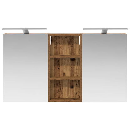 Bathroom Cabinet Set 3 pcs 110 x 10.5 x 60.5 cm Engineered wood