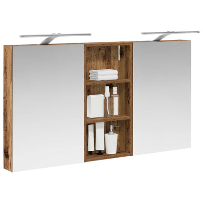 Bathroom Cabinet Set 3 pcs 110 x 10.5 x 60.5 cm Engineered wood