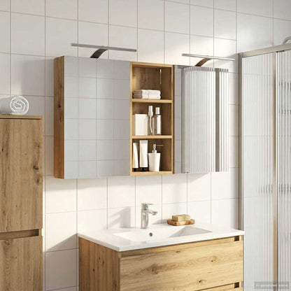 Bathroom Cabinet Set 3 pcs 110 x 10.5 x 60.5 cm Engineered wood