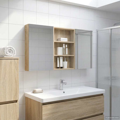 Bathroom Cabinet Set 3 pcs 120 x 10.5 x 60.5 cm Engineered wood