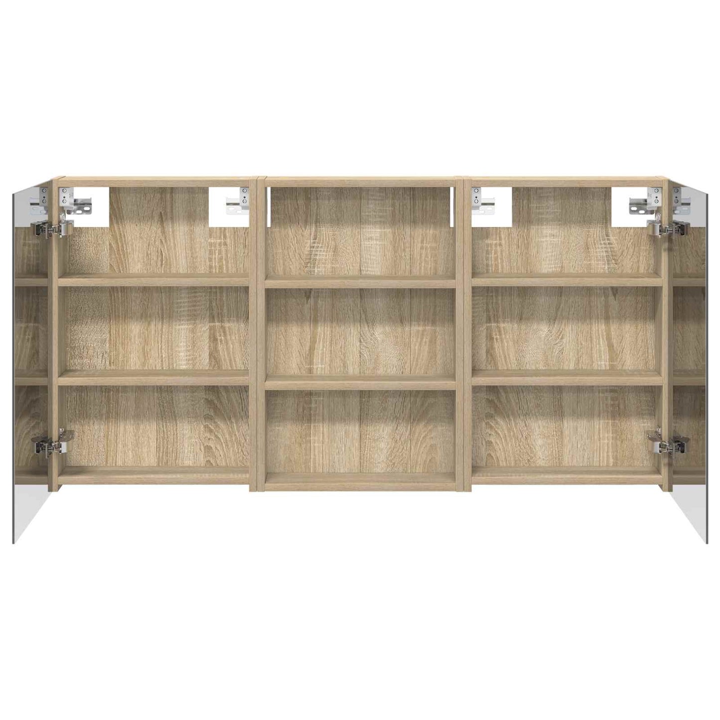 Bathroom Cabinet Set 3 pcs 120 x 10.5 x 60.5 cm Engineered wood