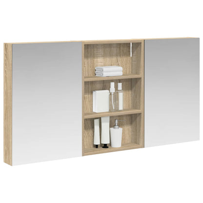 Bathroom Cabinet Set 3 pcs 120 x 10.5 x 60.5 cm Engineered wood