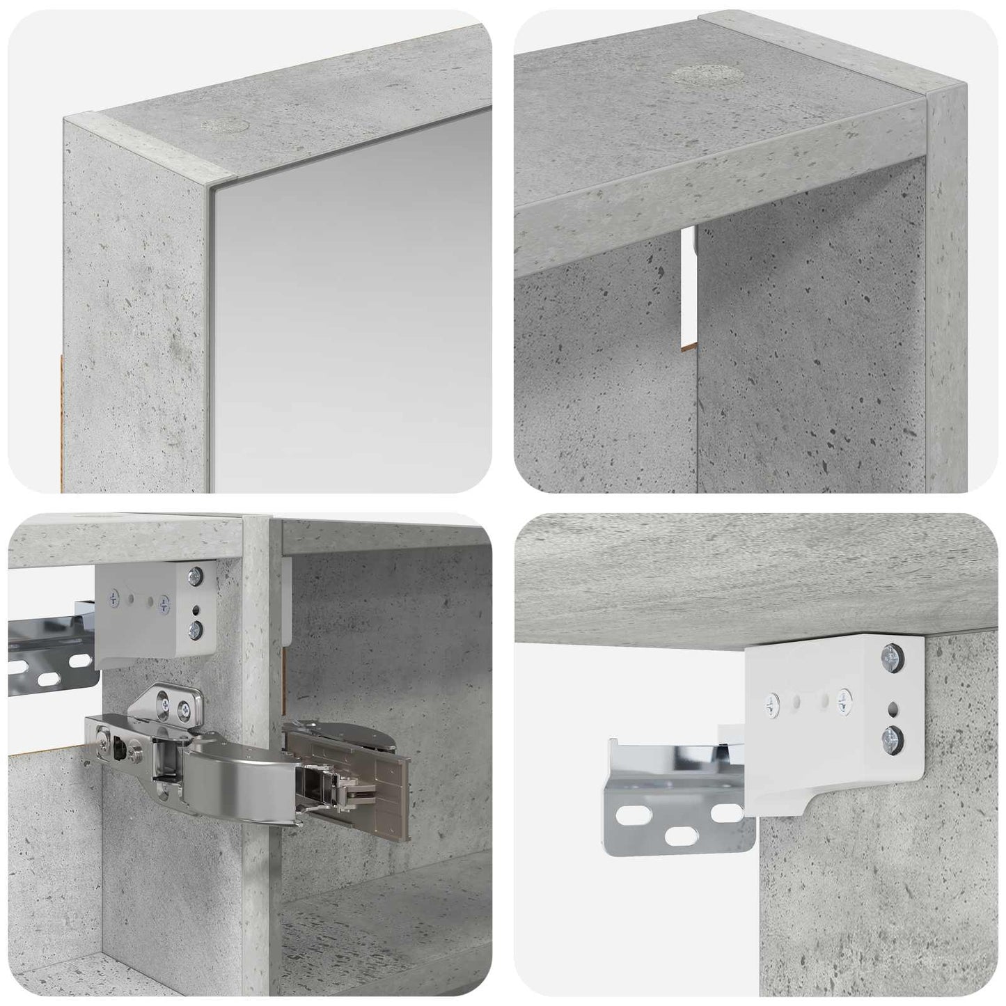 Bathroom Cabinet Set 3 pcs 120 x 10.5 x 60.5 cm Engineered wood