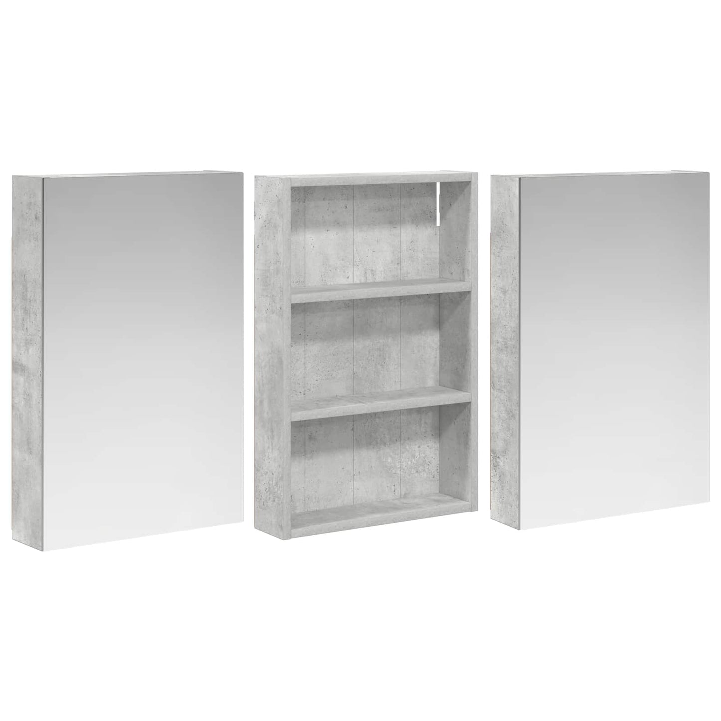 Bathroom Cabinet Set 3 pcs 120 x 10.5 x 60.5 cm Engineered wood