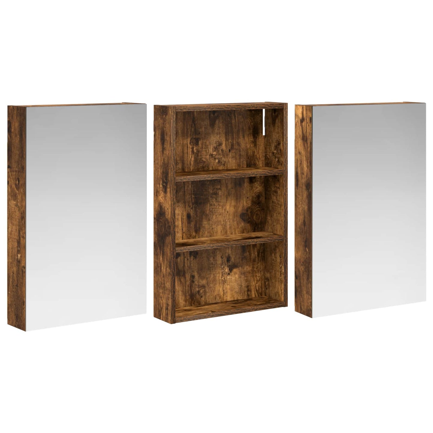 Bathroom Cabinet Set 3 pcs 120 x 10.5 x 60.5 cm Engineered wood