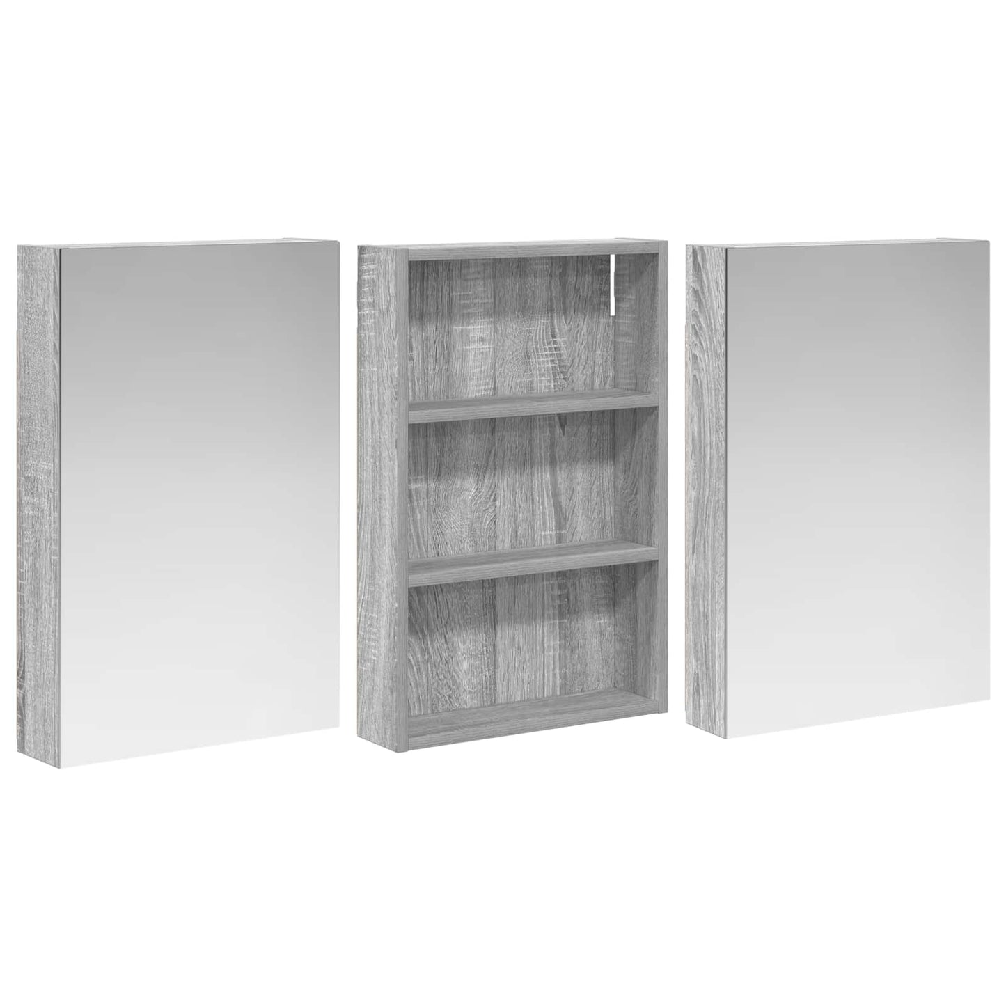Bathroom Cabinet Set 3 pcs 120 x 10.5 x 60.5 cm Engineered wood