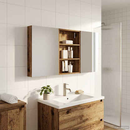 Bathroom Cabinet Set 3 pcs 120 x 10.5 x 60.5 cm Engineered wood