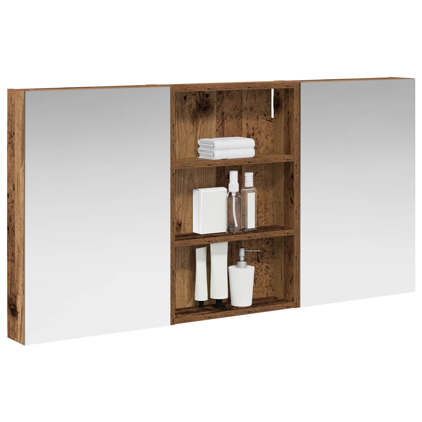 Bathroom Cabinet Set 3 pcs 120 x 10.5 x 60.5 cm Engineered wood