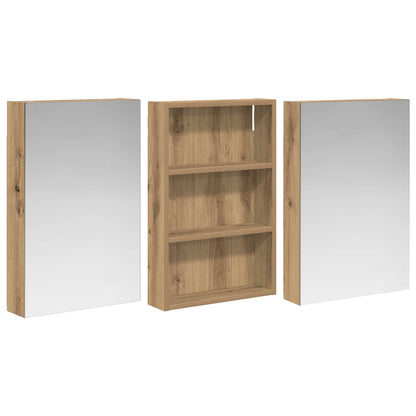 Bathroom Cabinet Set 3 pcs 120 x 10.5 x 60.5 cm Engineered wood