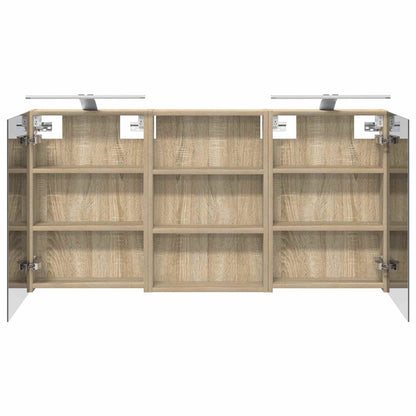 Bathroom Cabinet Set 3 pcs 120 x 10.5 x 60.5 cm Engineered wood