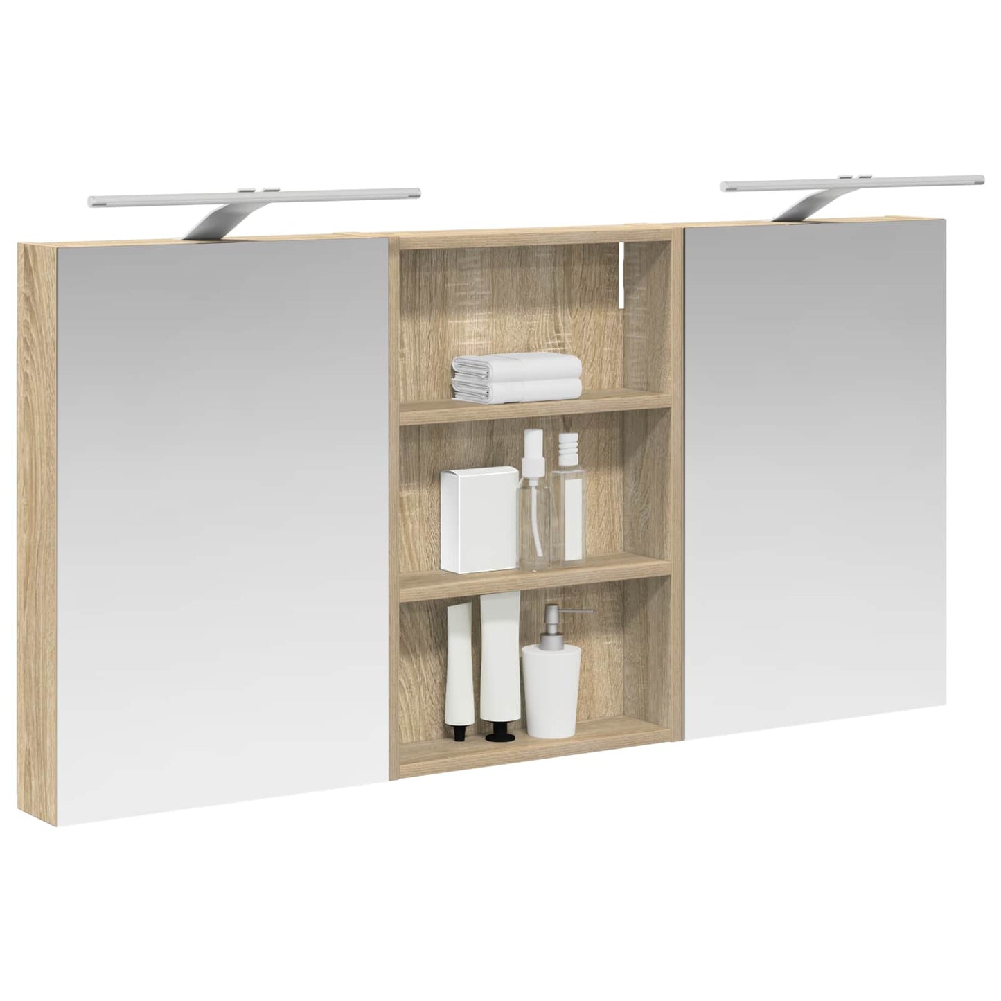 Bathroom Cabinet Set 3 pcs 120 x 10.5 x 60.5 cm Engineered wood