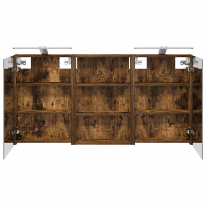 Bathroom Cabinet Set 3 pcs 120 x 10.5 x 60.5 cm Engineered wood