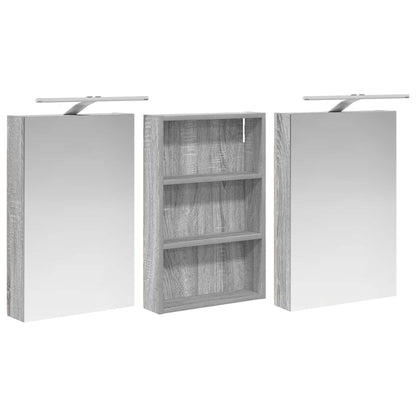 Bathroom Cabinet Set 3 pcs 120 x 10.5 x 60.5 cm Engineered wood