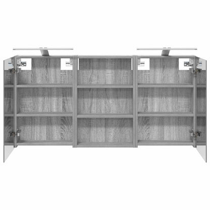 Bathroom Cabinet Set 3 pcs 120 x 10.5 x 60.5 cm Engineered wood