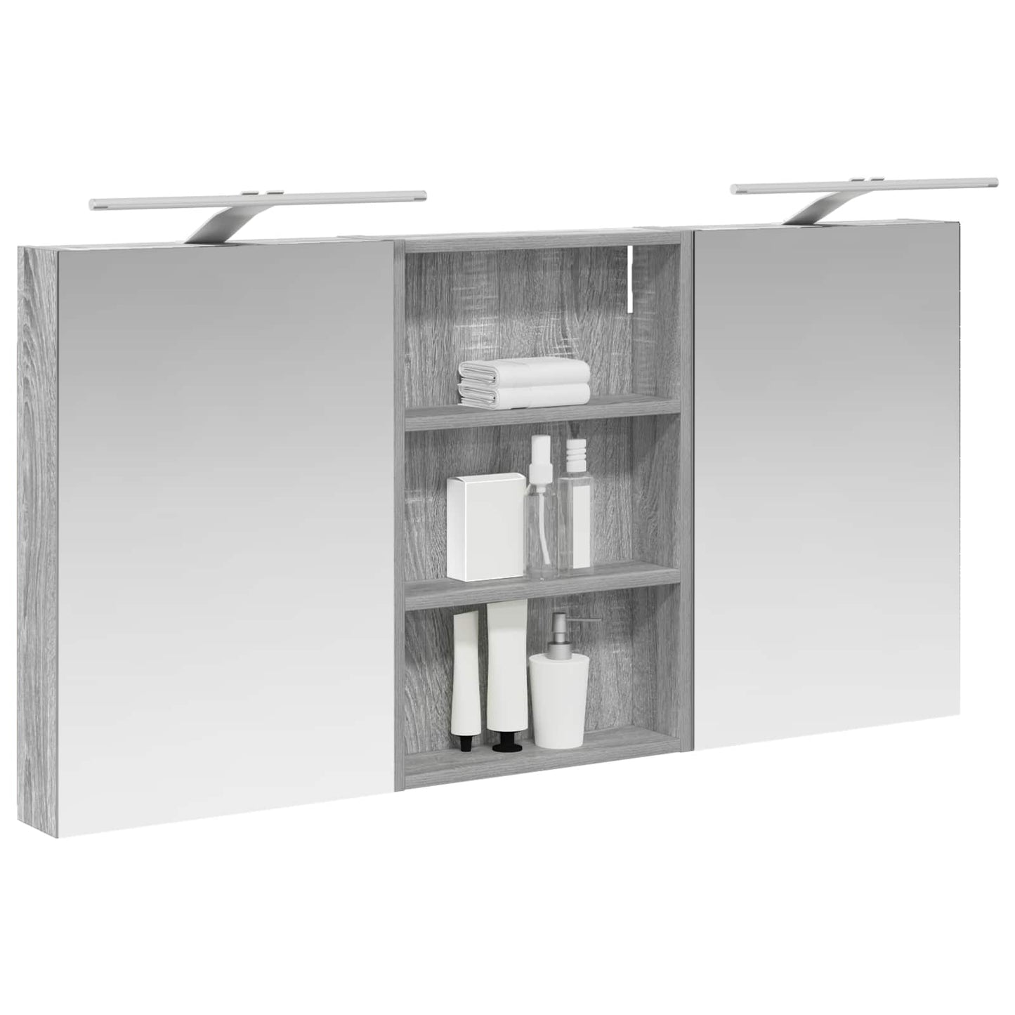 Bathroom Cabinet Set 3 pcs 120 x 10.5 x 60.5 cm Engineered wood