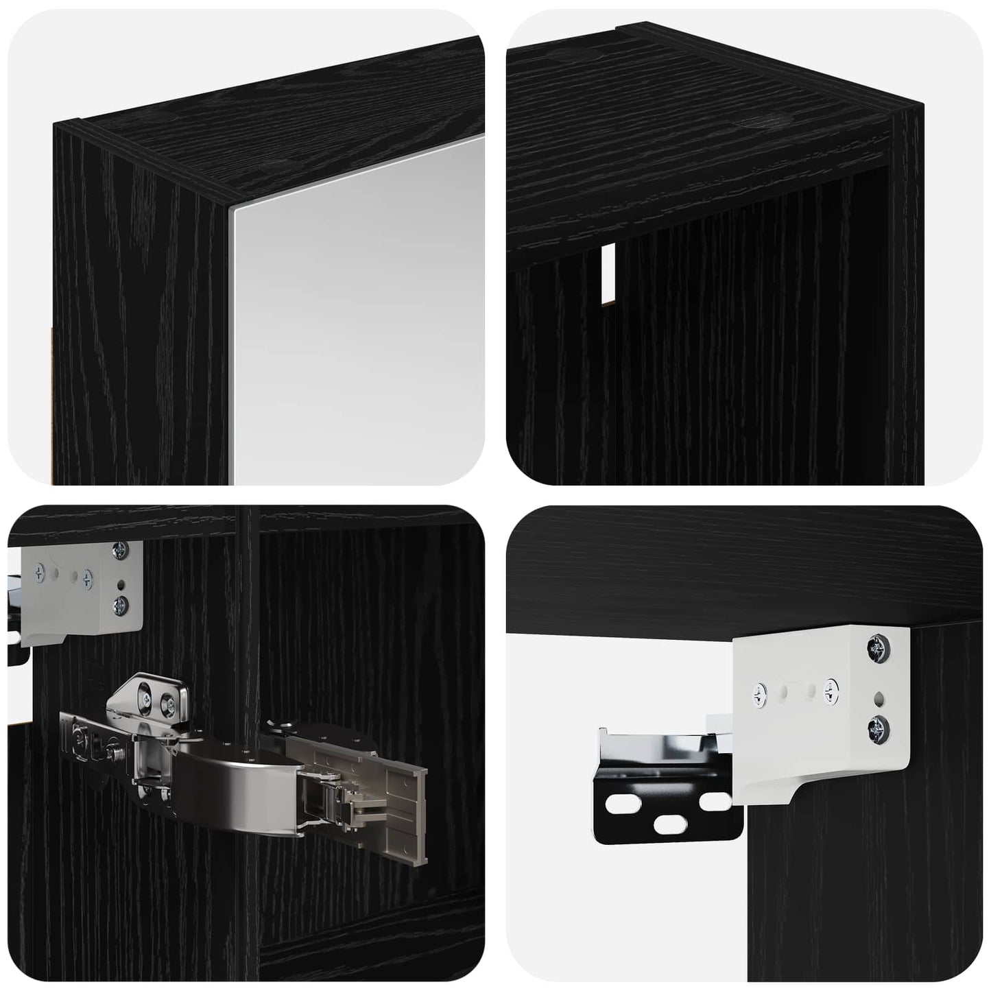 Bathroom Cabinet Set 3 pcs 120 x 14.5 x 70 cm Engineered wood