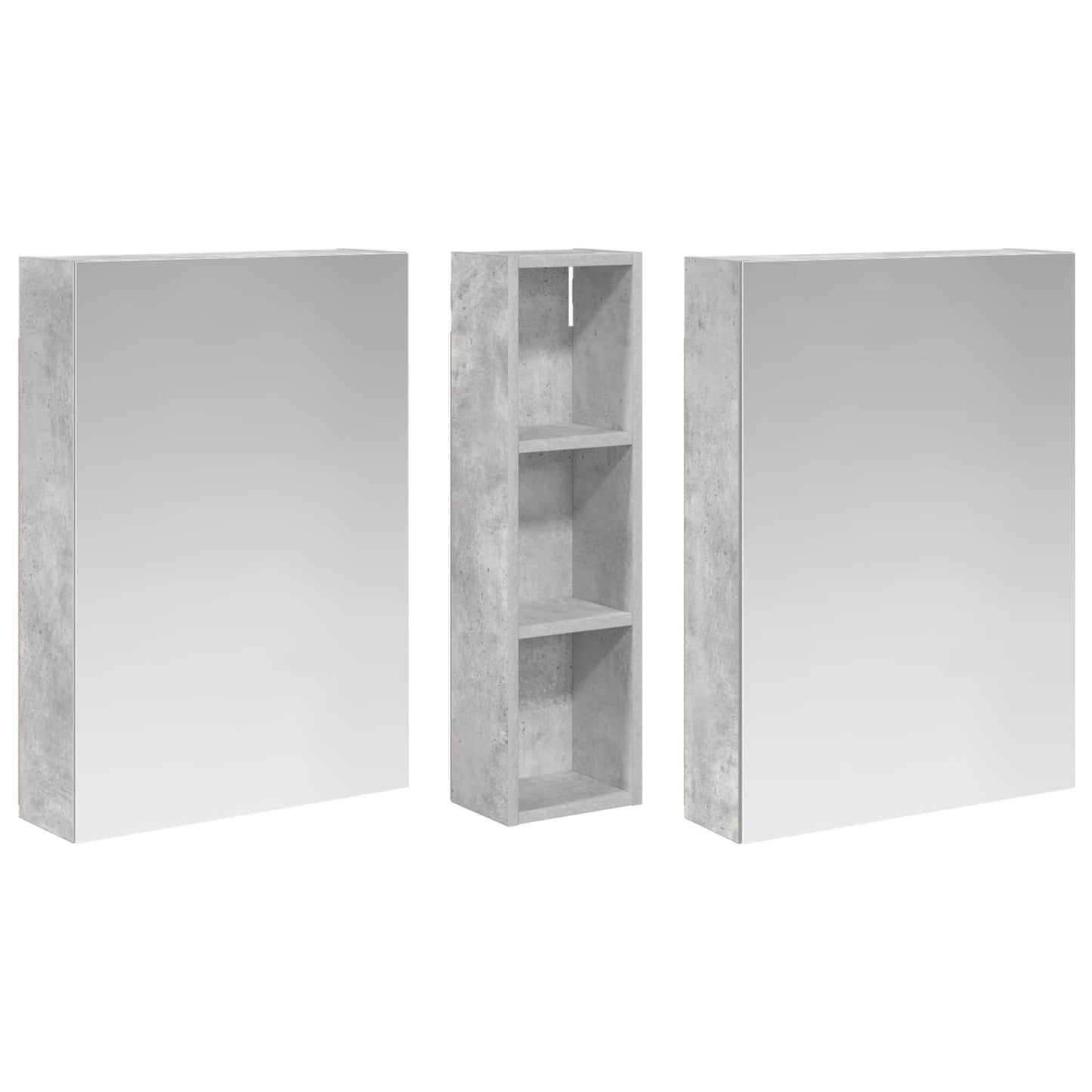 Bathroom Cabinet Set 3 pcs 120 x 14.5 x 70 cm Engineered wood