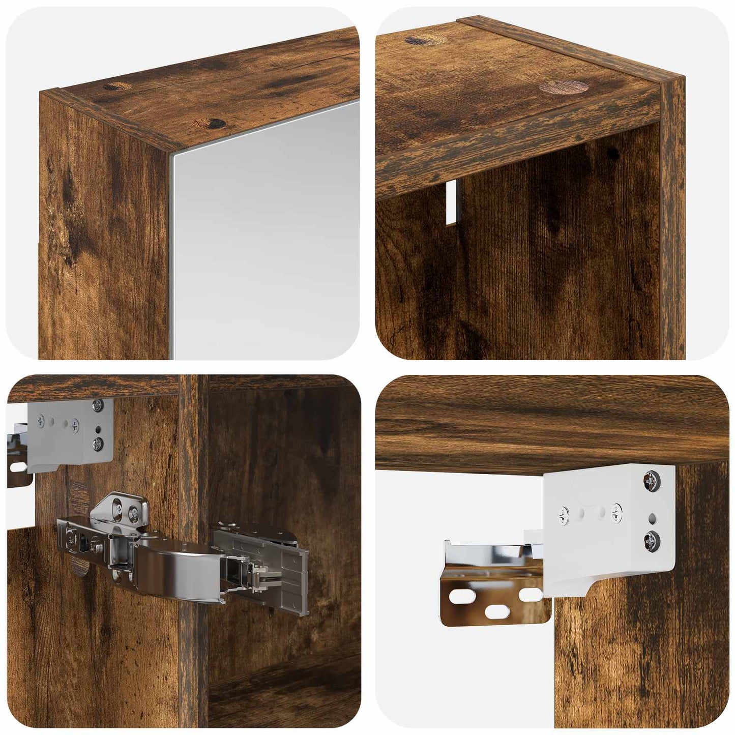 Bathroom Cabinet Set 3 pcs 120 x 14.5 x 70 cm Engineered wood