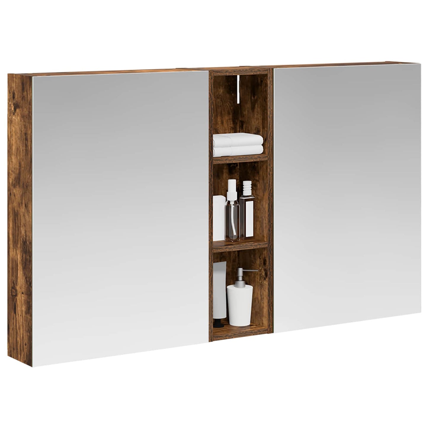 Bathroom Cabinet Set 3 pcs 120 x 14.5 x 70 cm Engineered wood